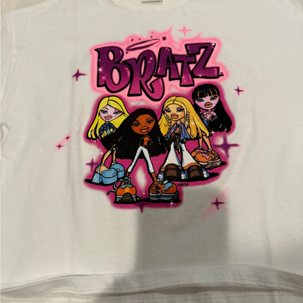 Zara Kids Bratz Graphic Tee - White & Pink